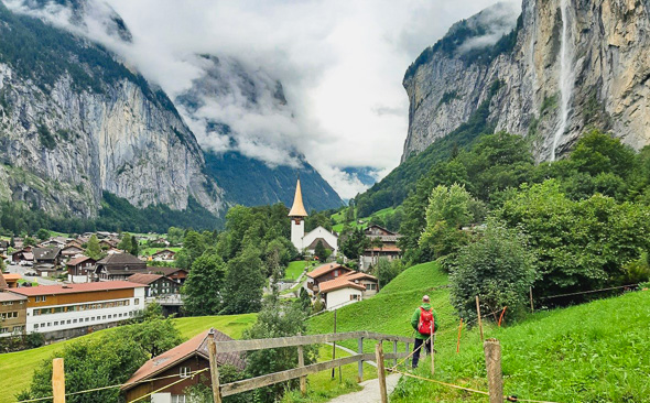 Lauterbrunnen mit Staubbachfall