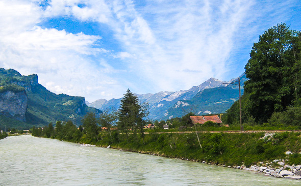 Aare-Radweg, Meiringen