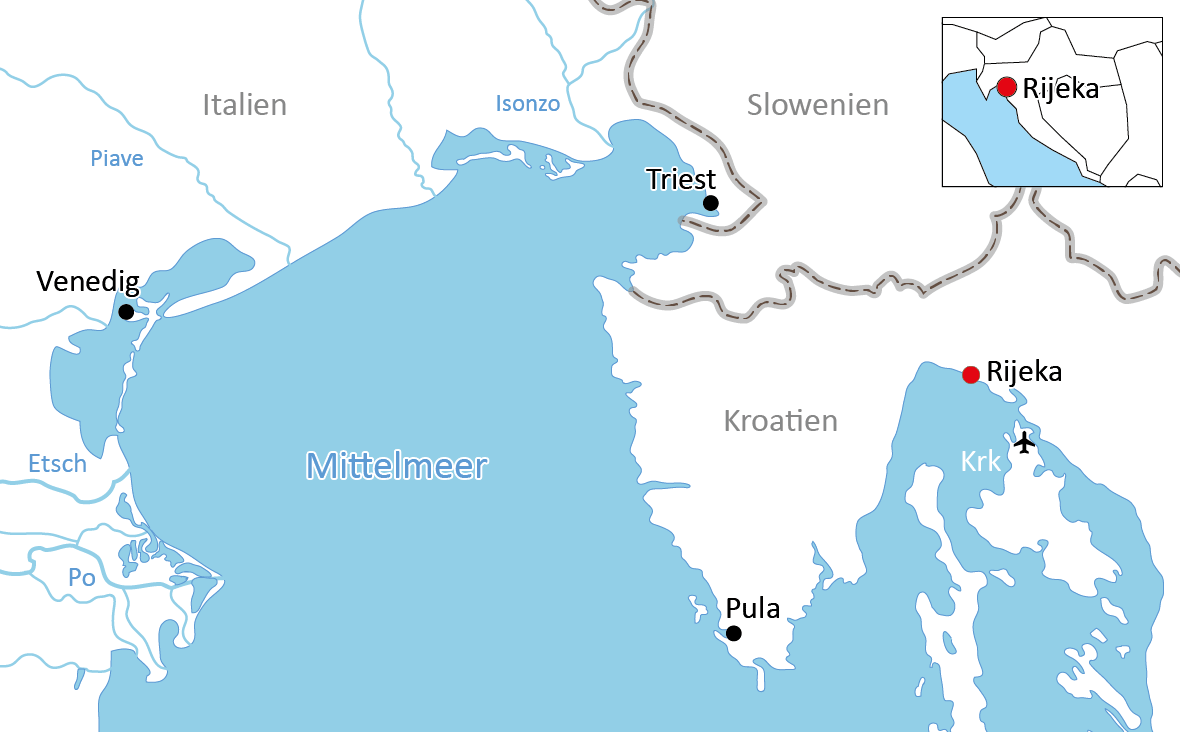 Anreise nach Rijeka