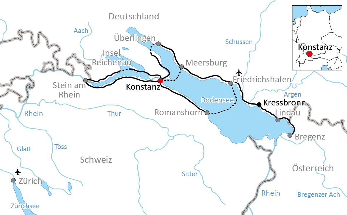 Doppelsterntour Konstanz und Kressbronn