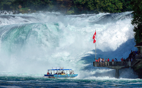 Bootfahren, Rheinfall