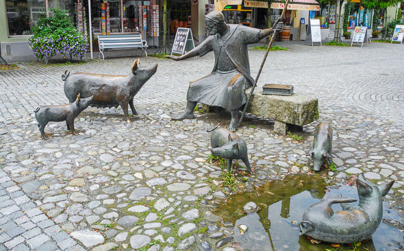 Brunnen am Saumarkt, Wangen im Allgäu