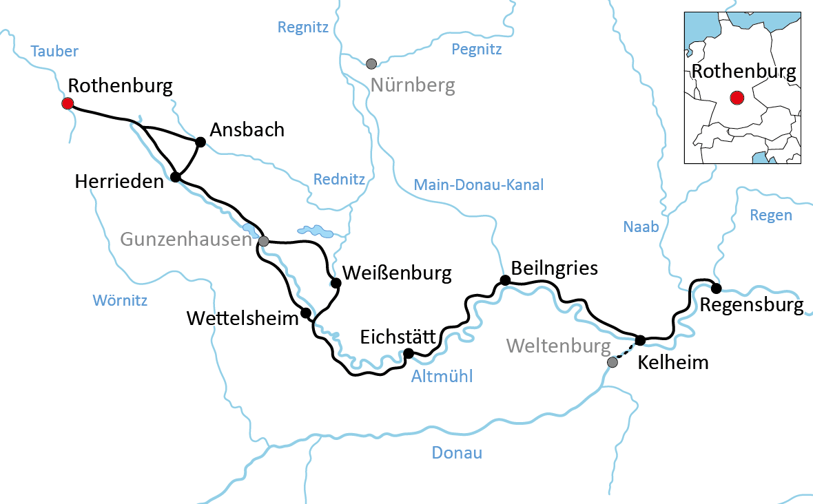 Der AltmühltalRadweg RadwegReisen