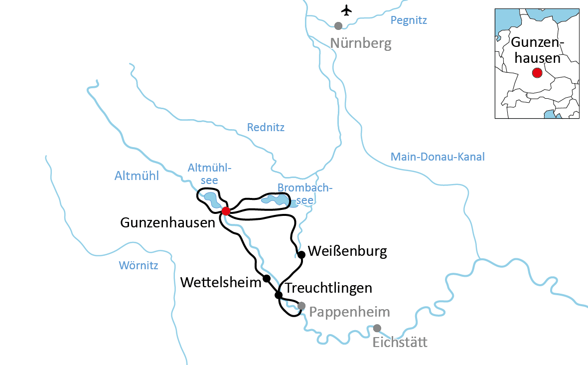 Familienradtour am Brombachsee