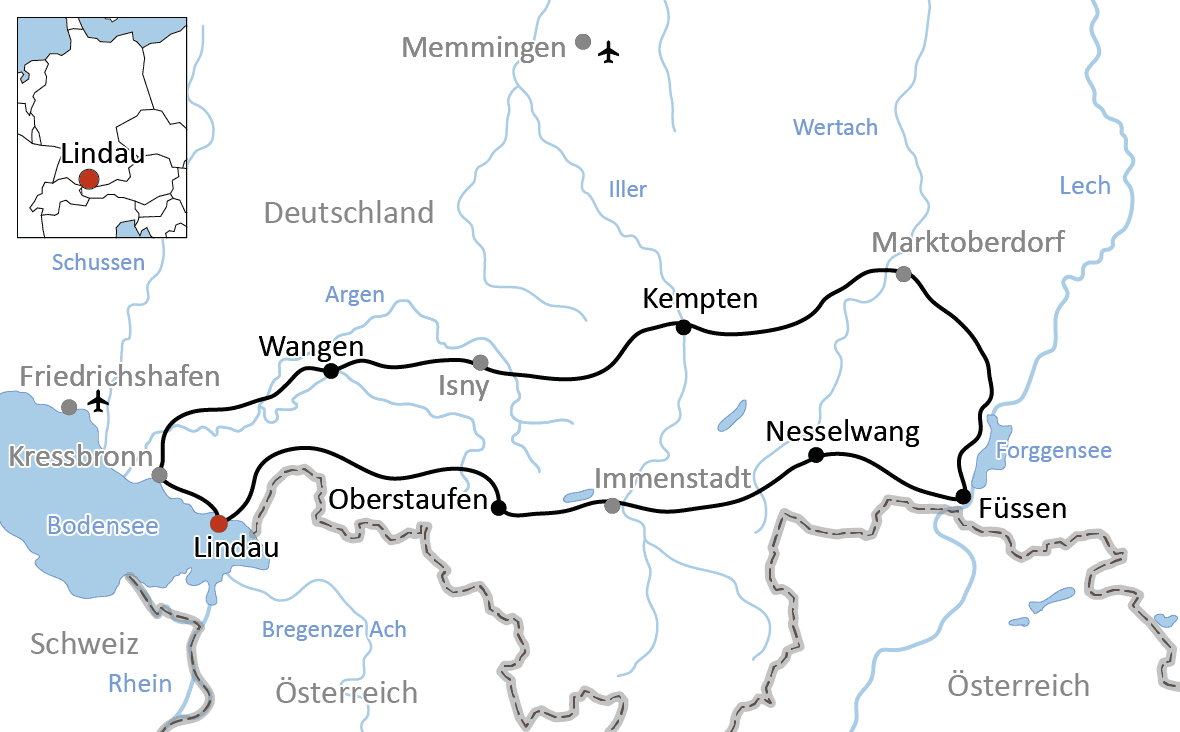 Radtour durch das Allgäu