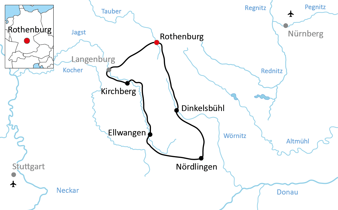 Radtour rund um Rothenburg