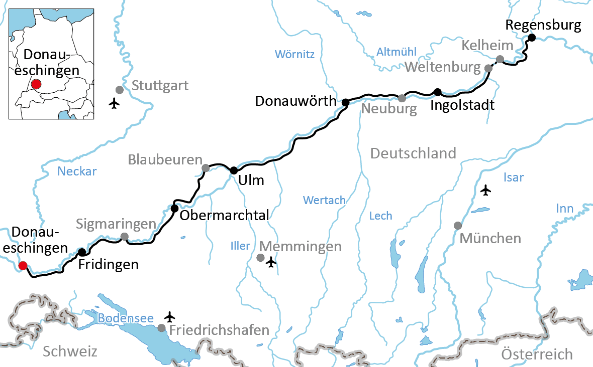 Die sportliche Donau-Radtour
