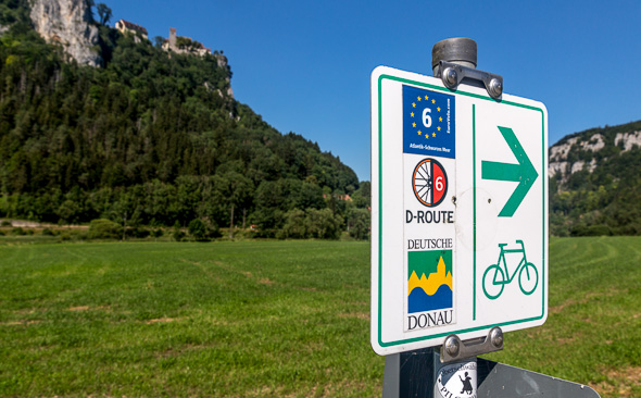 Donau-Radweg Deutschland, Wegweiser