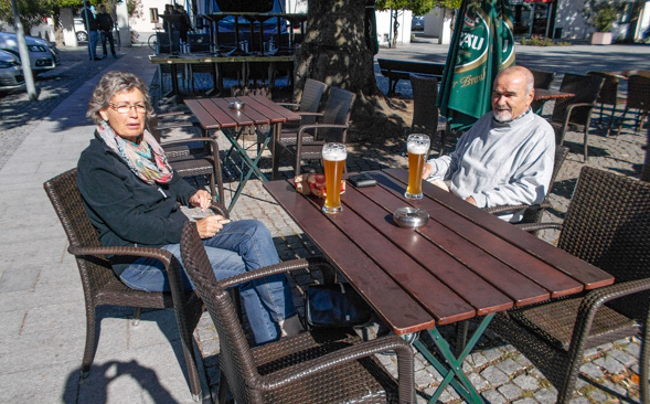 eine gemütliche Bierpause