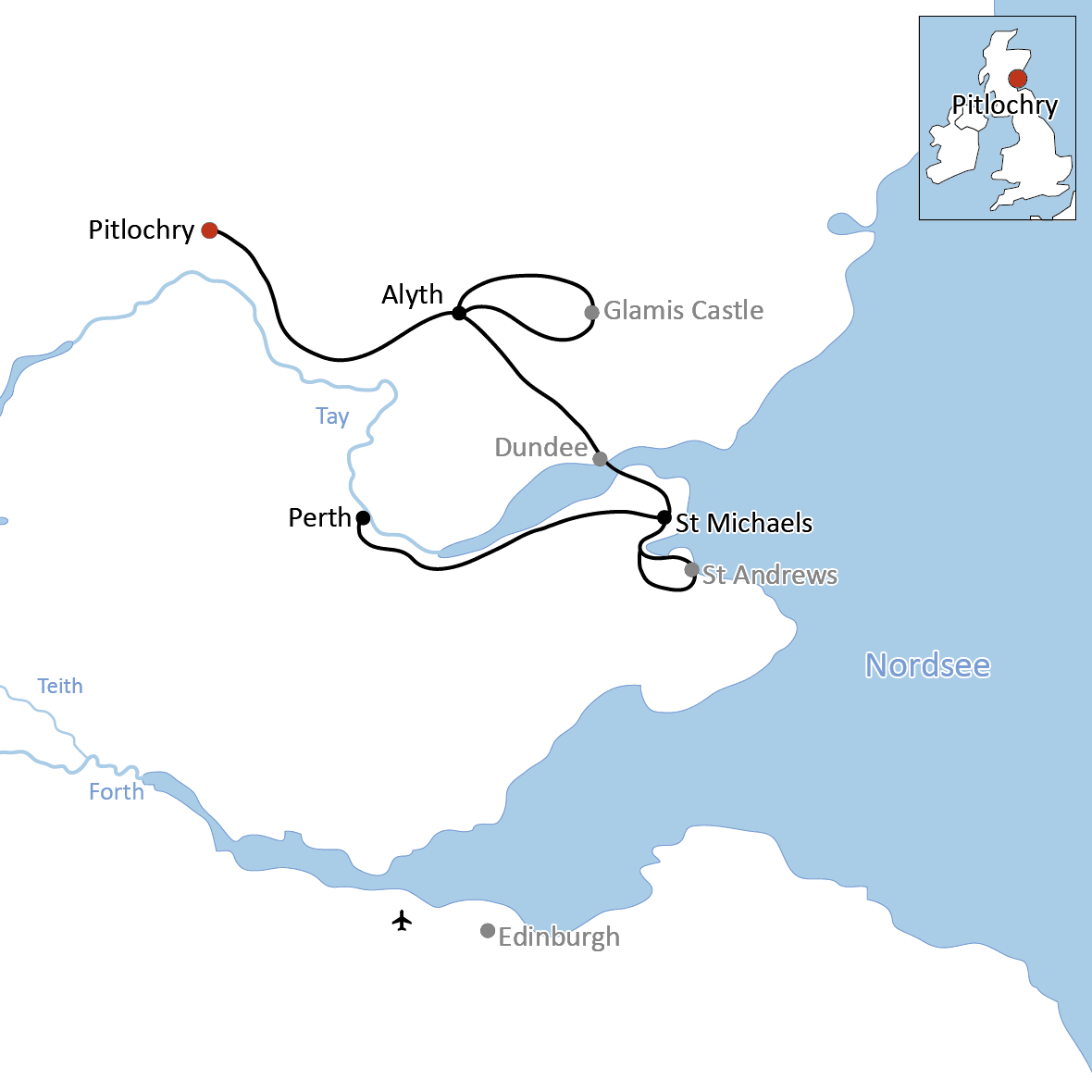 Radtour in Schottland