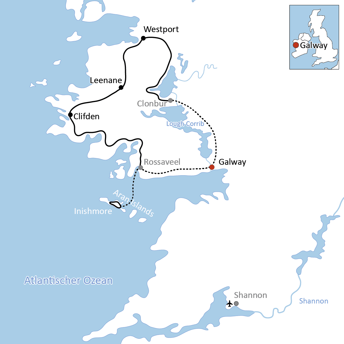 Radtour in Irland