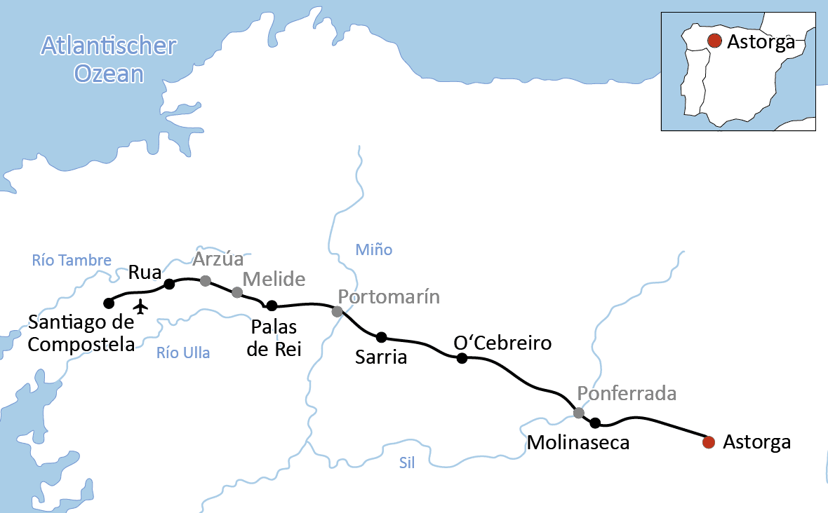 Radreise auf dem Jakobsweg
