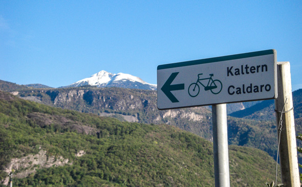 Etsch-Radweg, Radweg-Schild