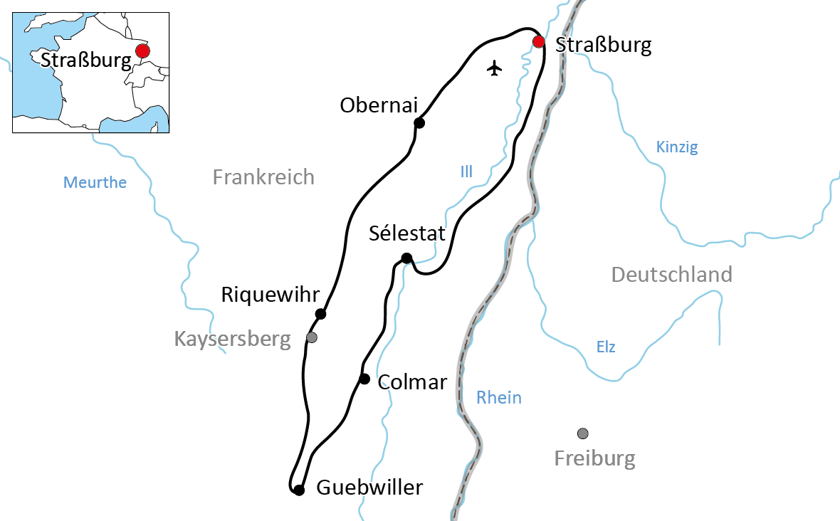 Radtour im Elsass