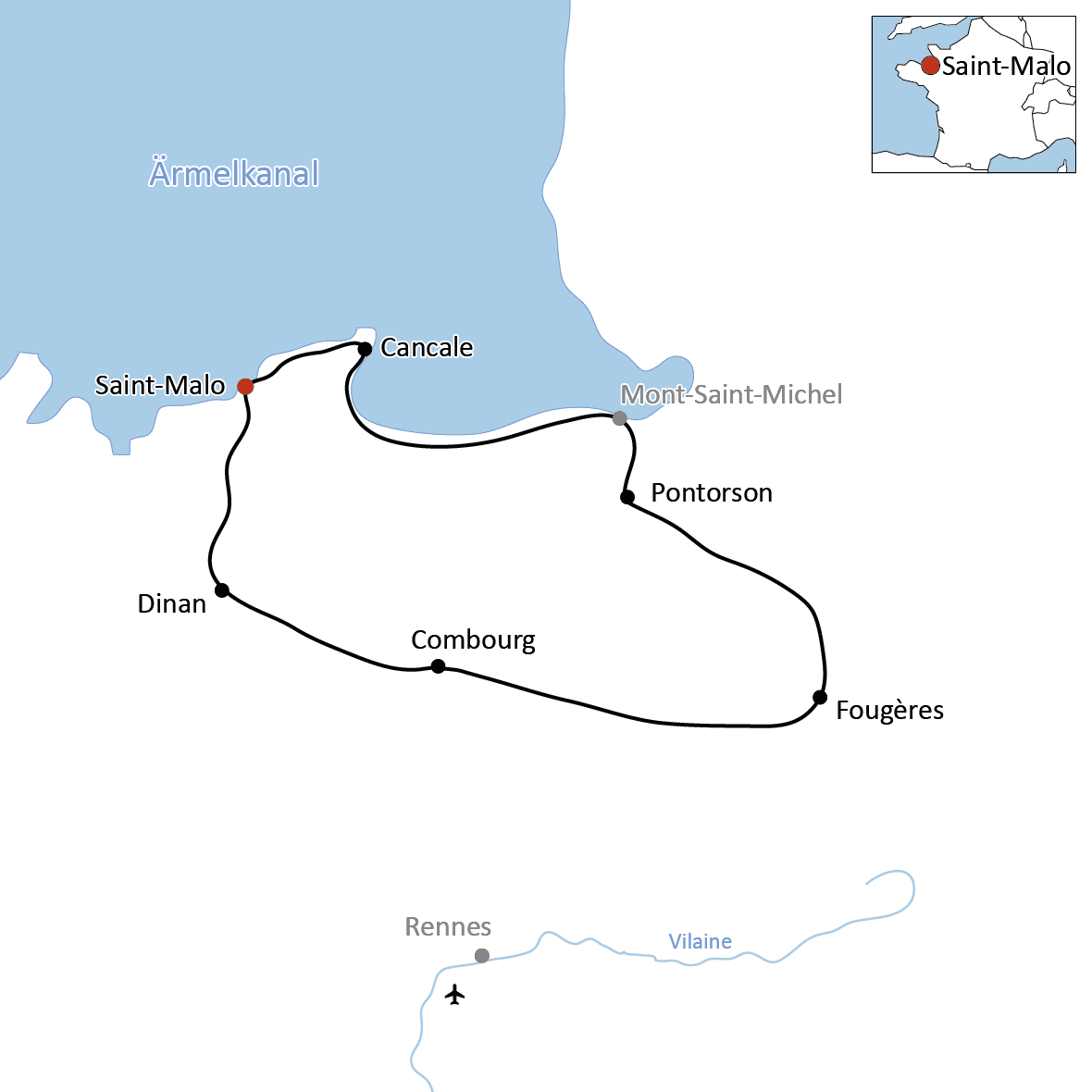 Radurlaub in der Nord-Bretagne