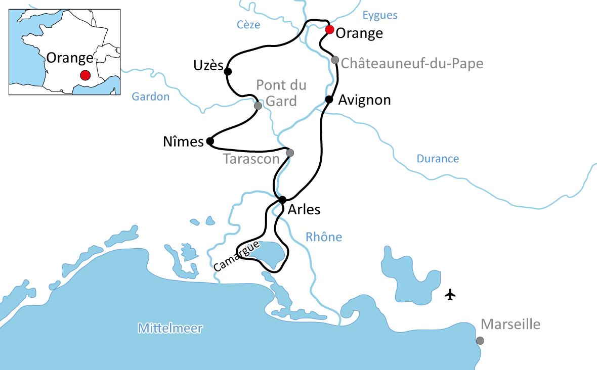 Radurlaub in Provence und Camargue