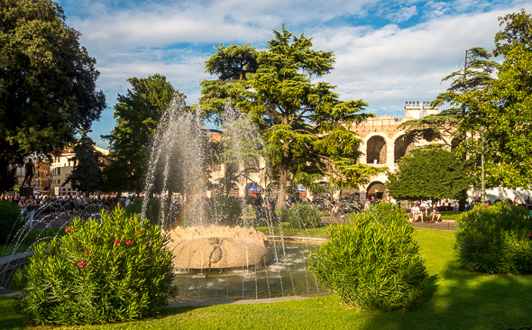 Ein Park in Verona