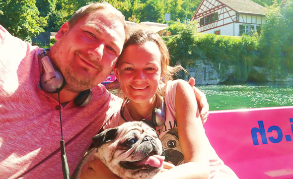 Heike, Tommy und Rocky