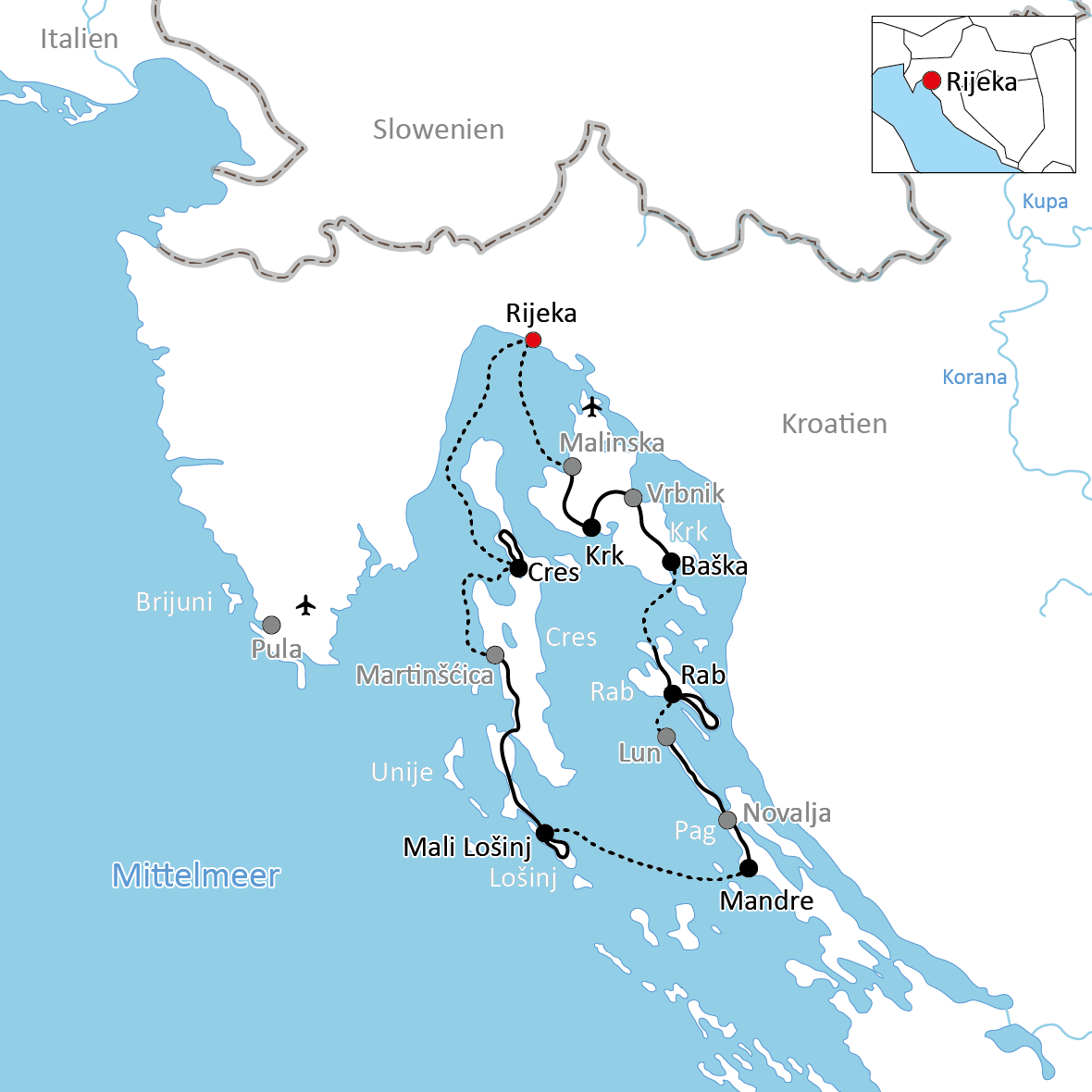 Tourenkarte HR-ISSK