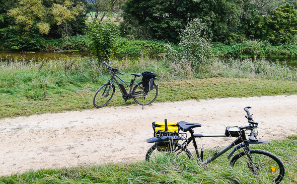 E-Bike und Mountainbike