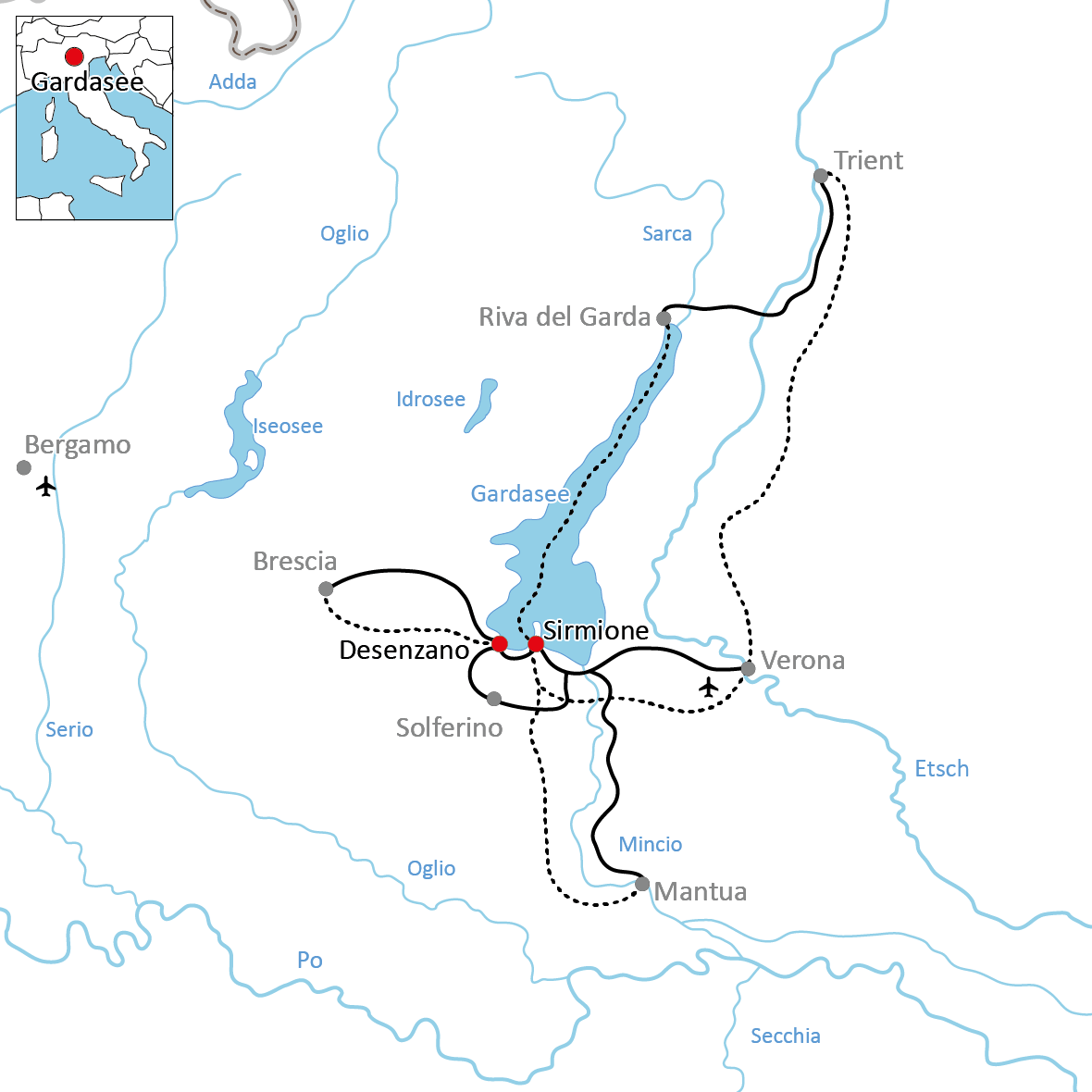 Radurlaub am Gardasee