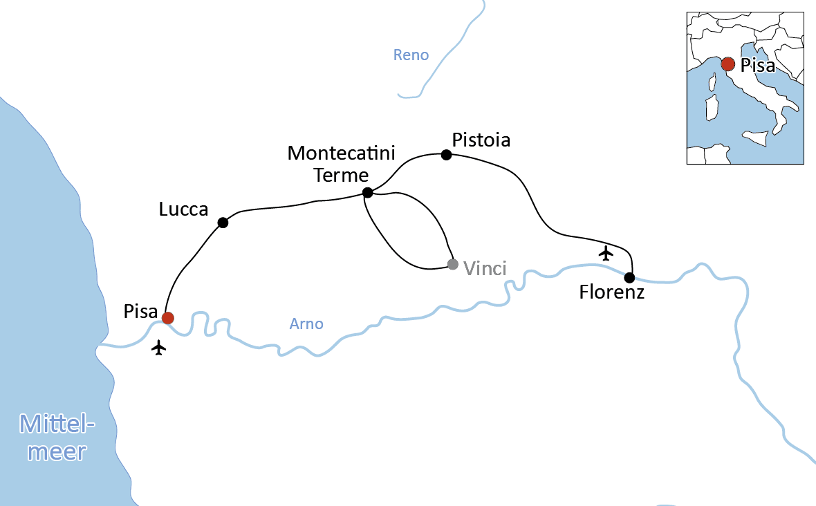 Radtour in der Toskana
