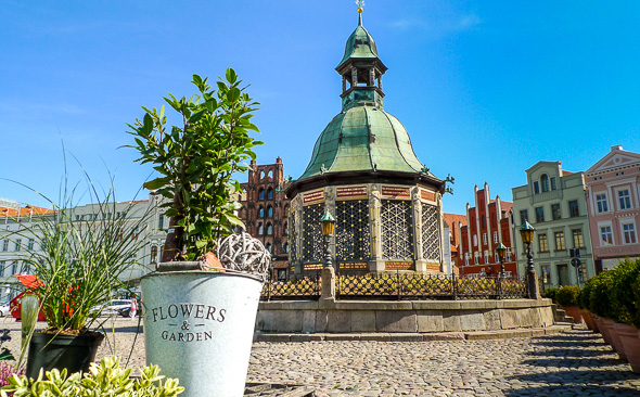 Der Markplatz in Wismar