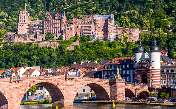 Alte Brücke, Heidelberg, Stadttor, Schloss