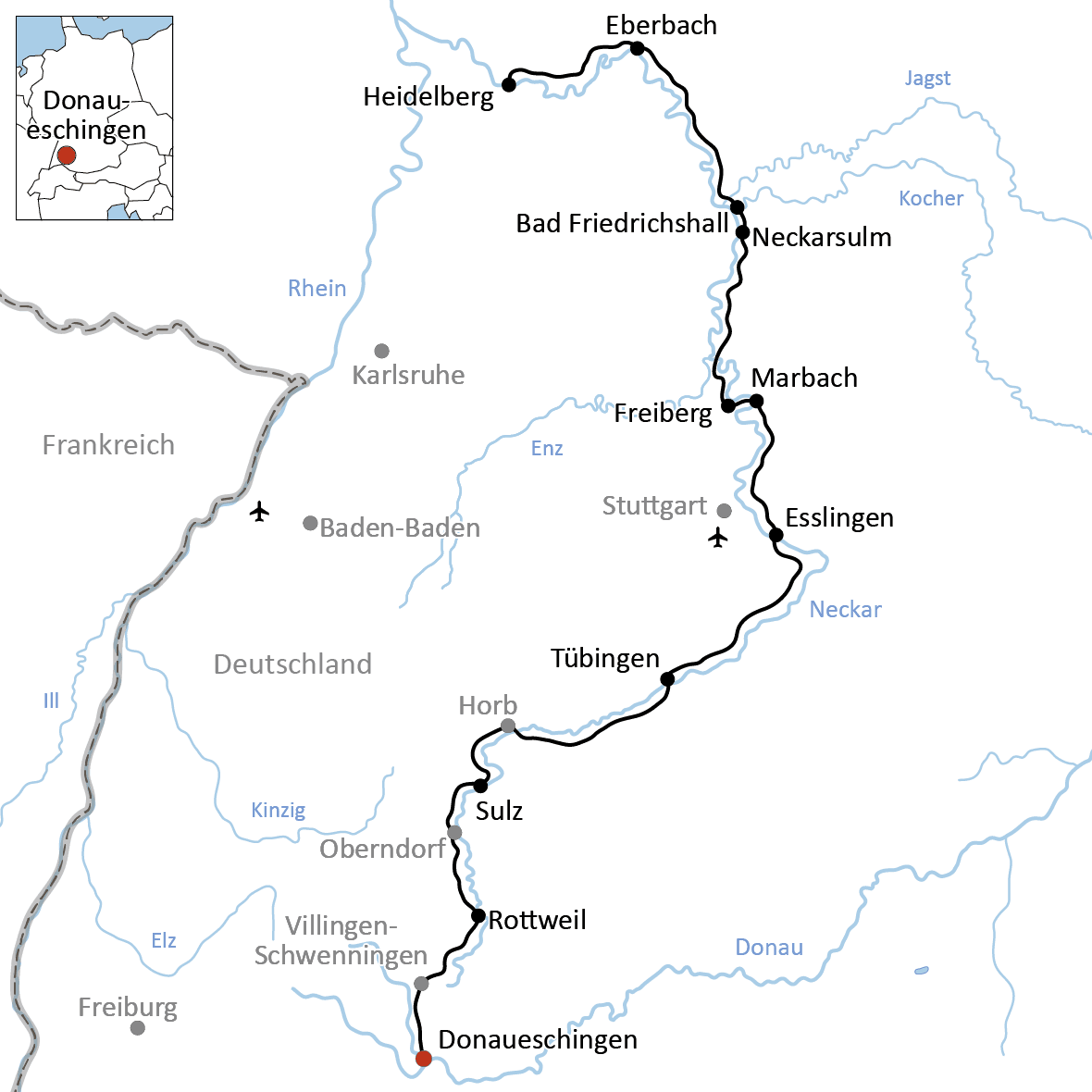 Radurlaub am Neckar
