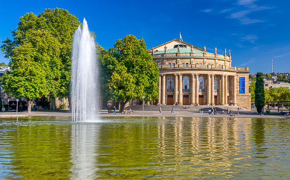 Staatstheater, Stuttgart, Fontäne