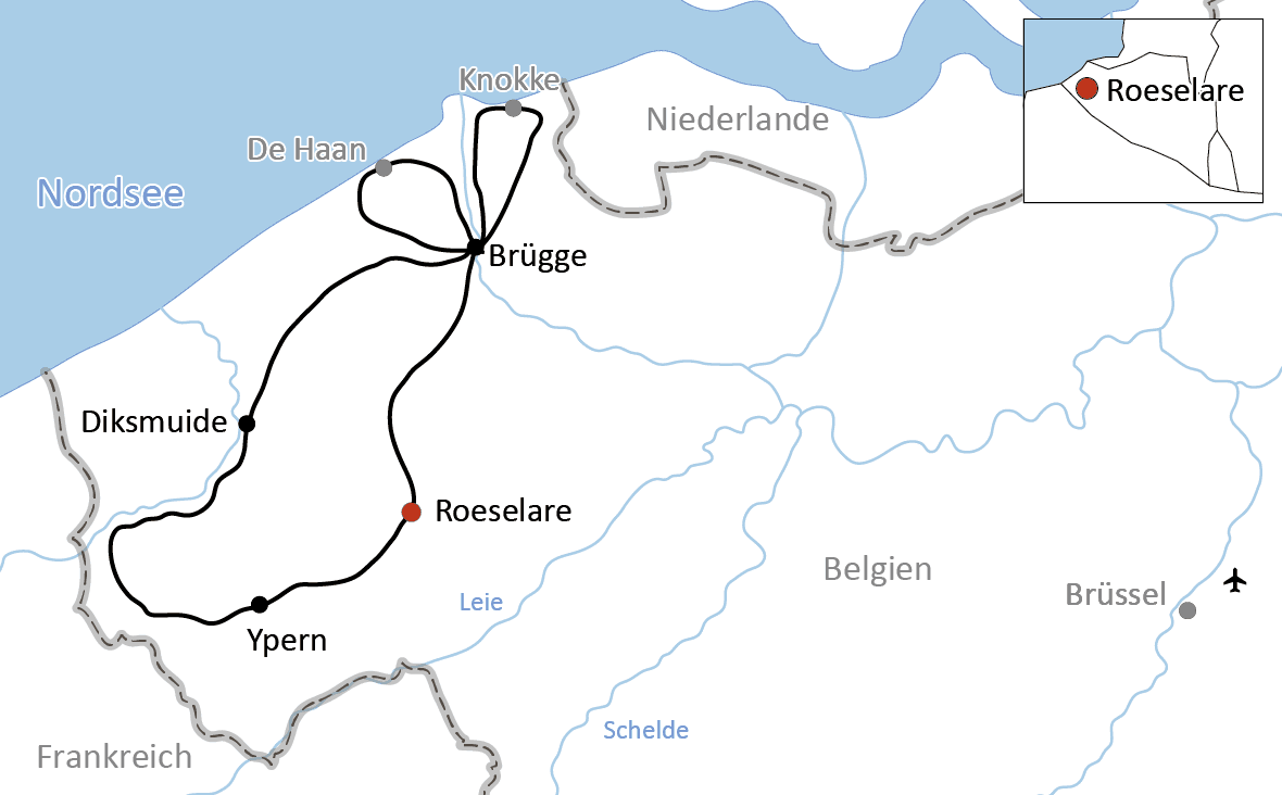 Radurlaub in Flandern