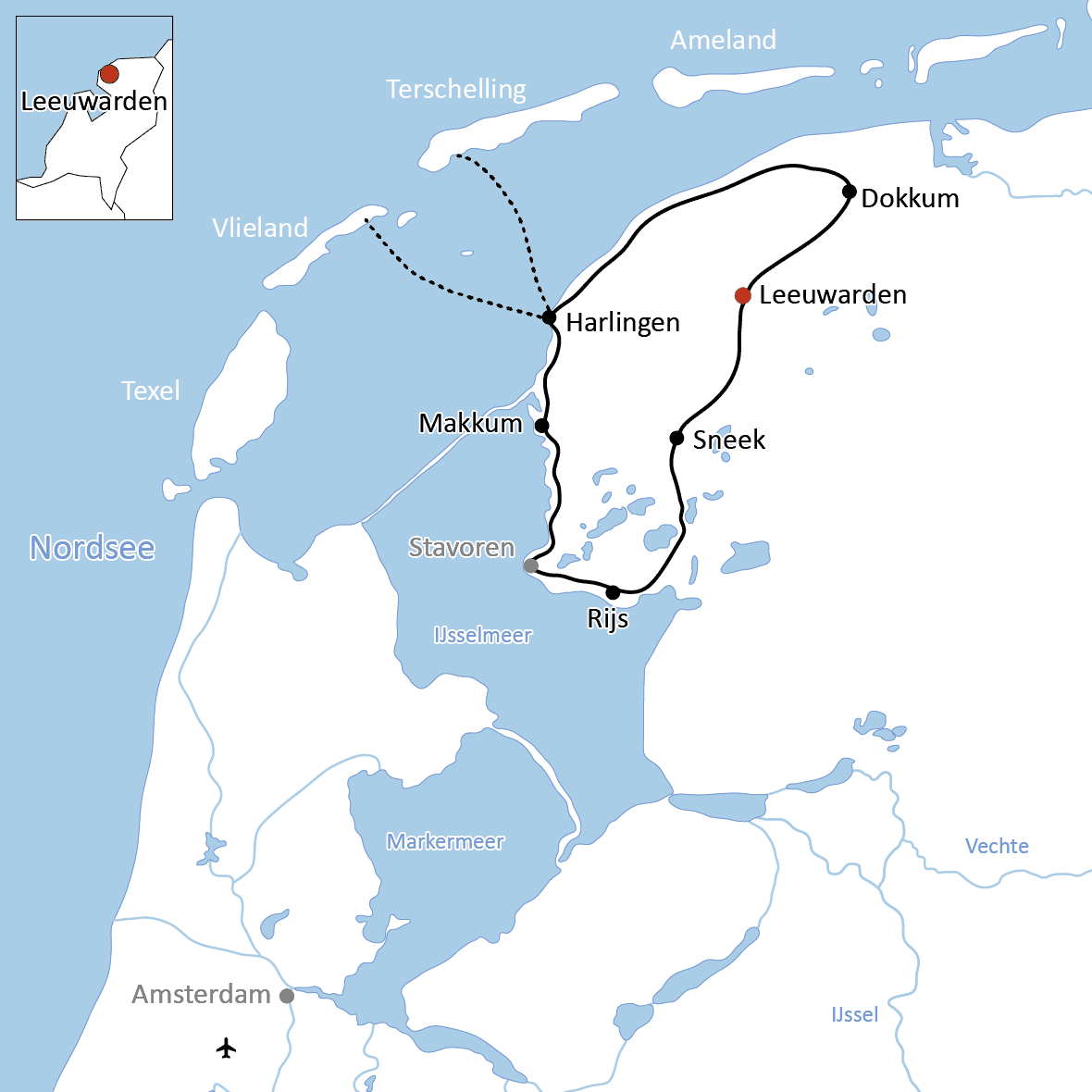 Radtour in Friesland