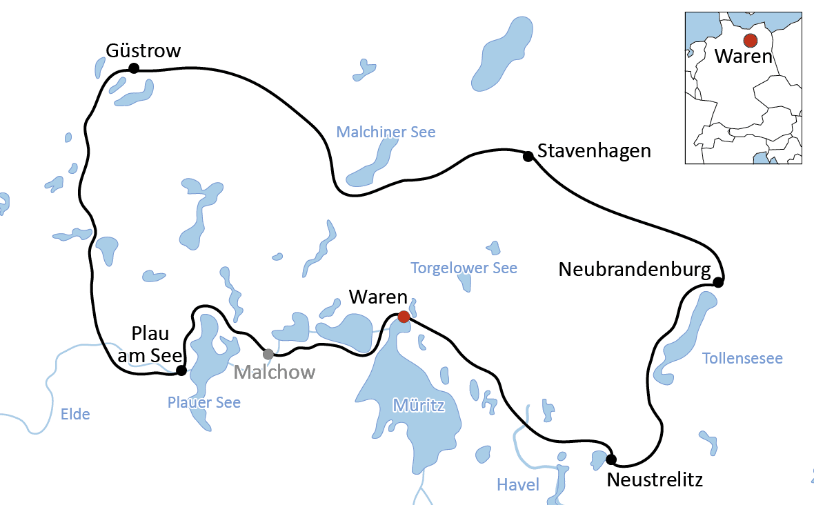 Radtour durch die Mecklenburgische Schweiz