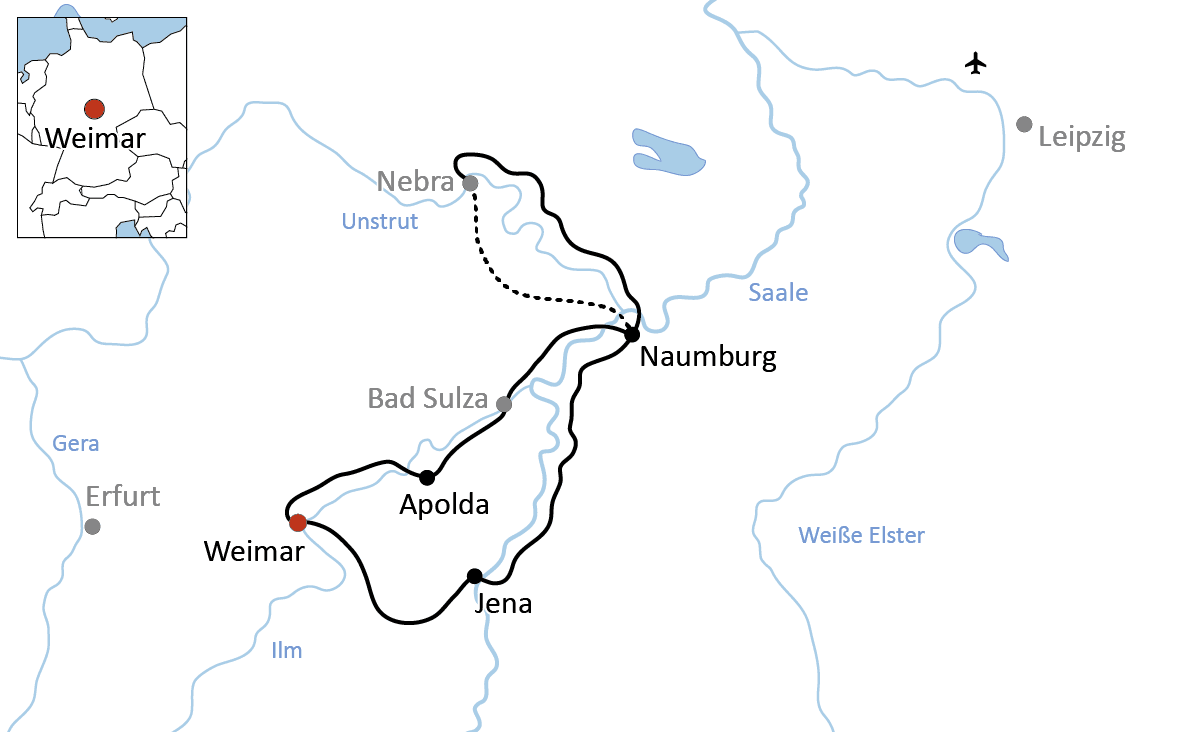 Radtour an Saale und Unstrut