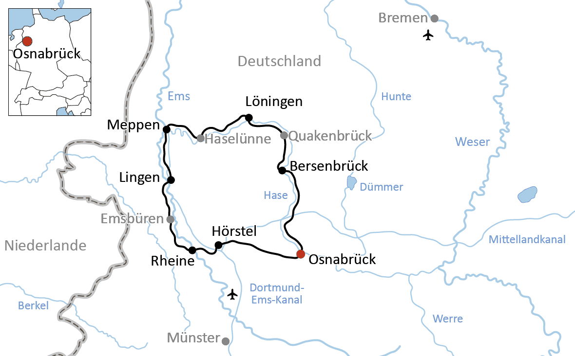 Die Hase-Ems-Radtour