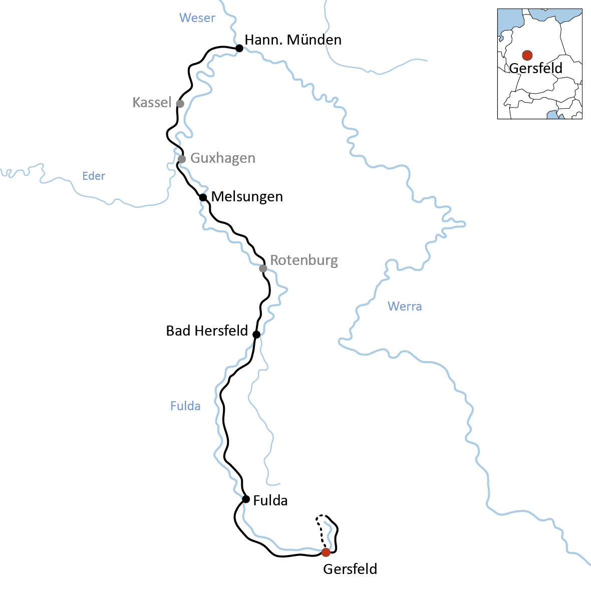 Der Fulda-Radweg
