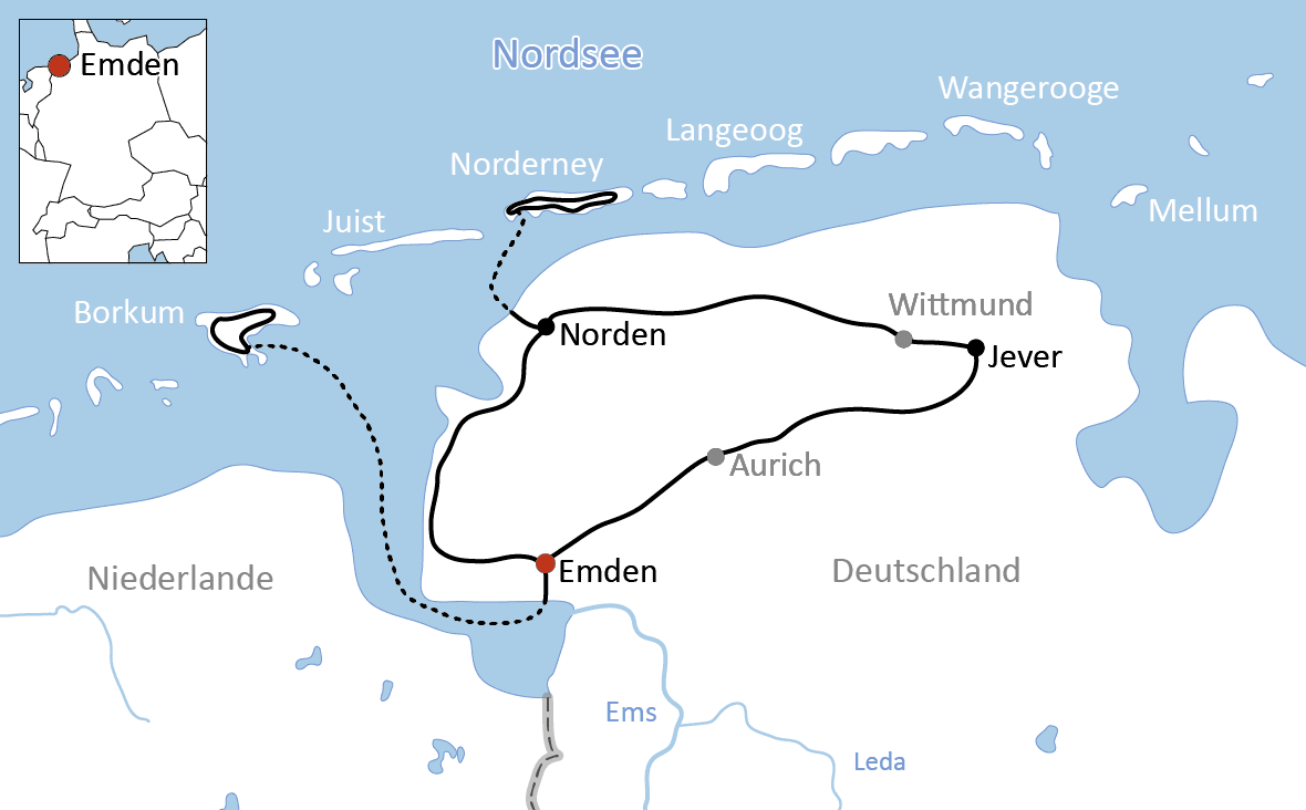 Radtour in Ostfriesland