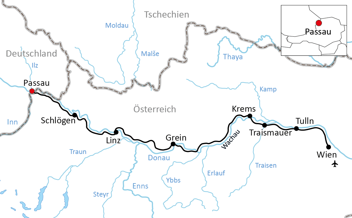 Radtour an der Donau