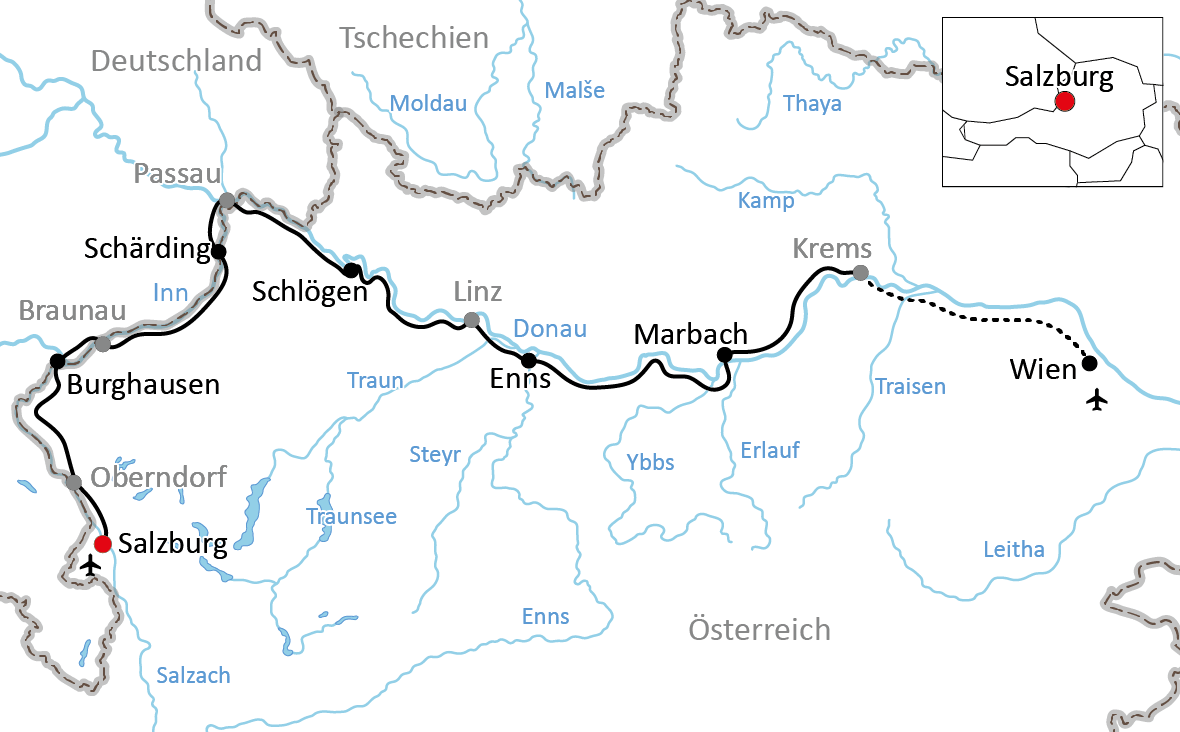 Radtour durch Österreich