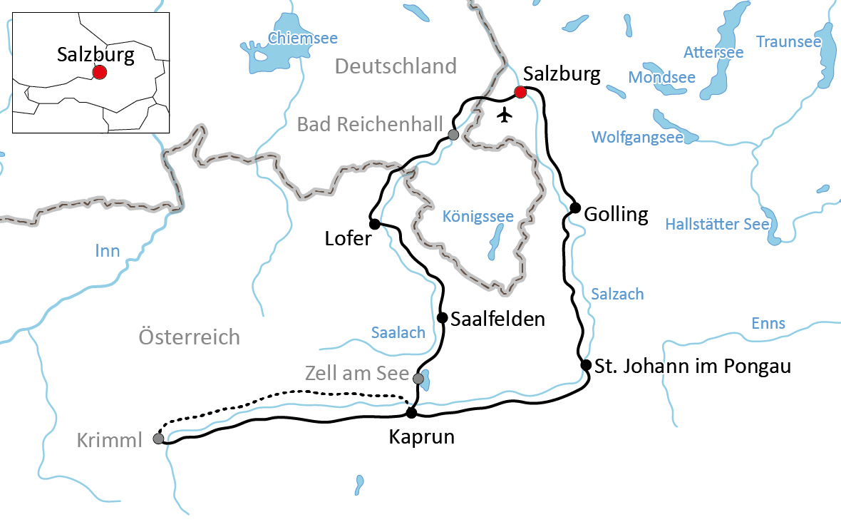Die Tauern-Radtour ab Salzburg