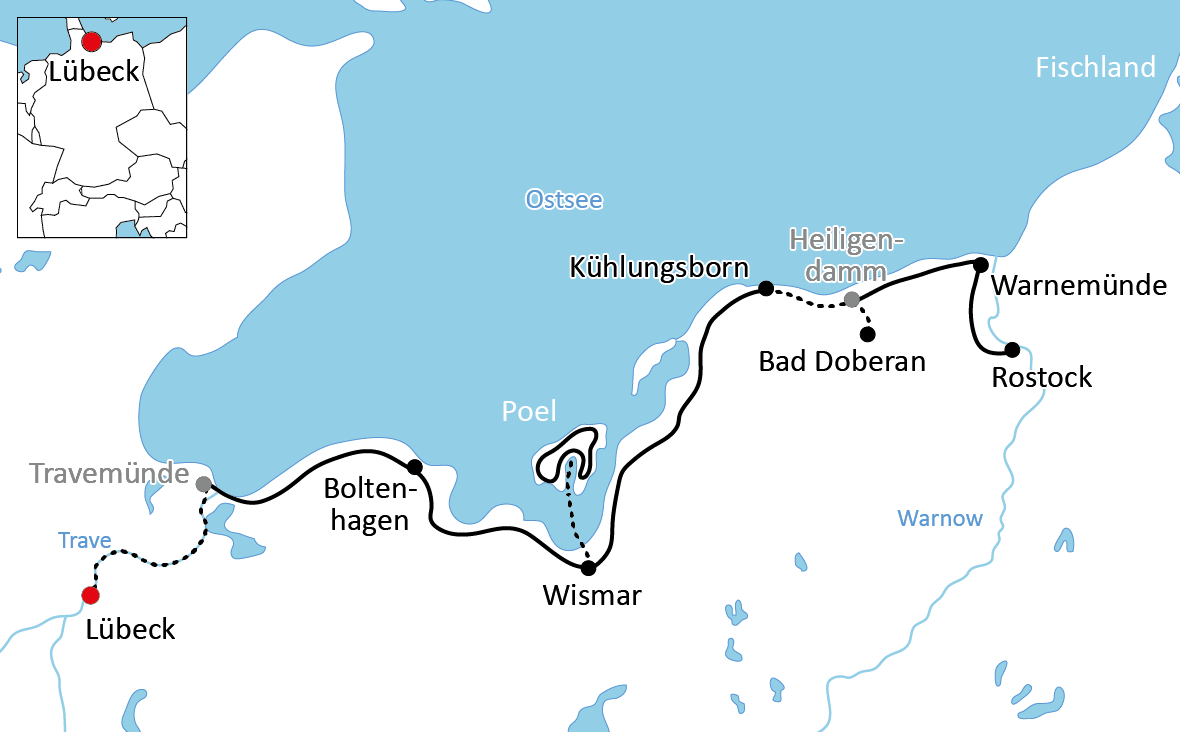 Familien-Radurlaub an der Ostsee