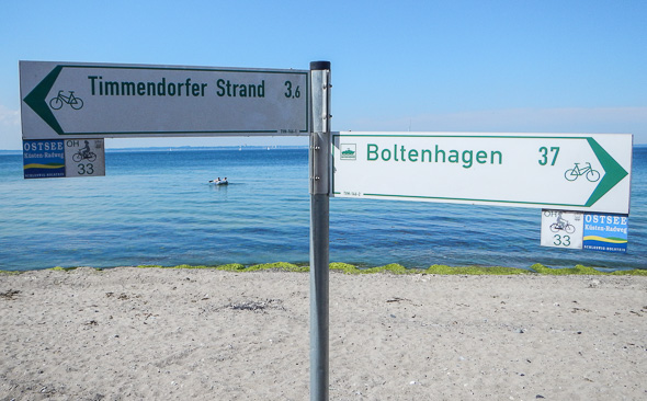 Beschilderung, Ostsee-Radweg