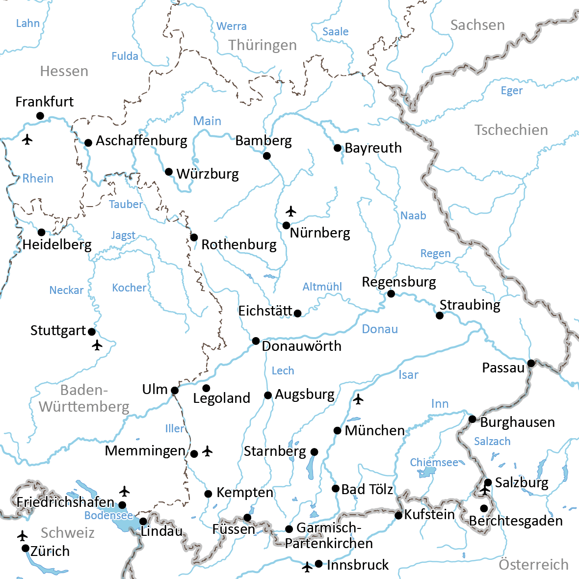 Radreisen in Bayern