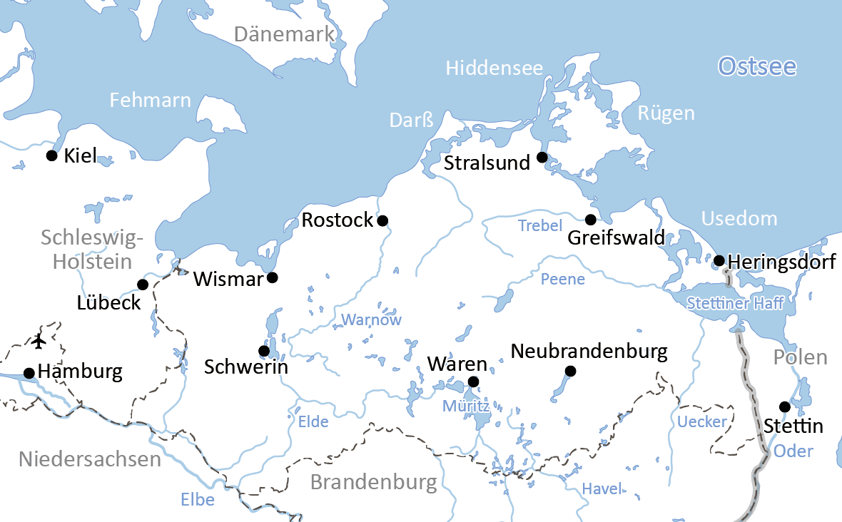 Radreisen in Mecklenburg-Vorpommern