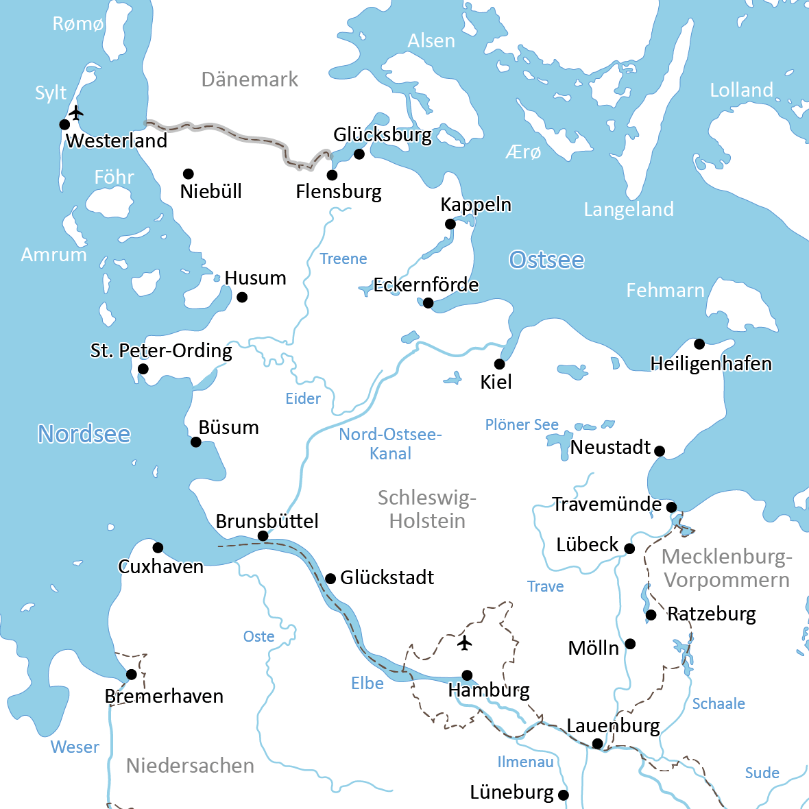 Radreisen Schleswig-Holstein