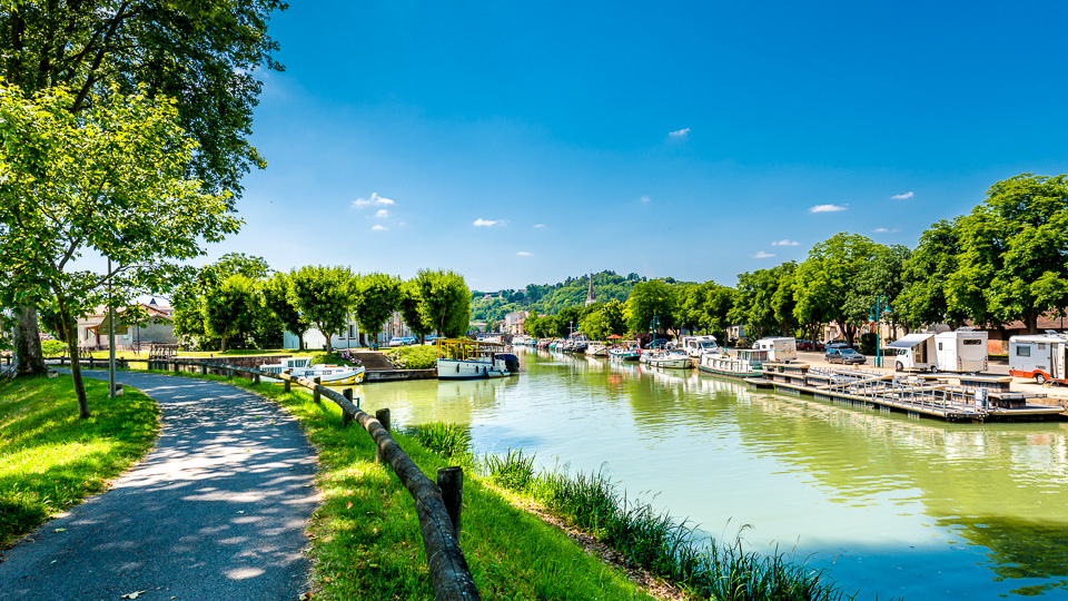 Radtour am Canal de Garonne