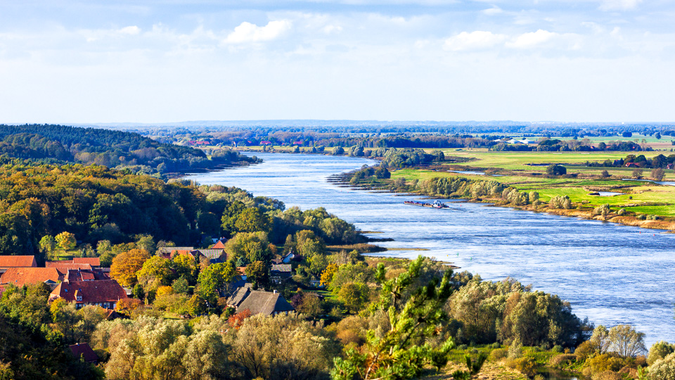 Radtour an der Elbe