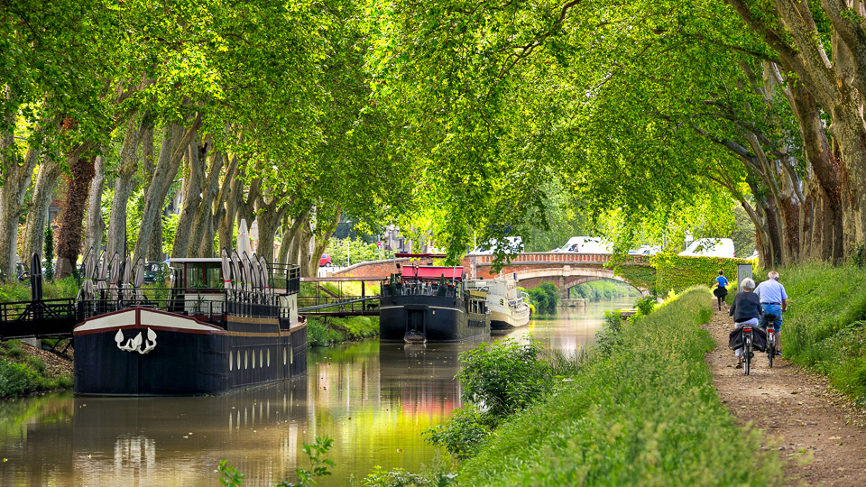 Radurlaub am Canal du Midi