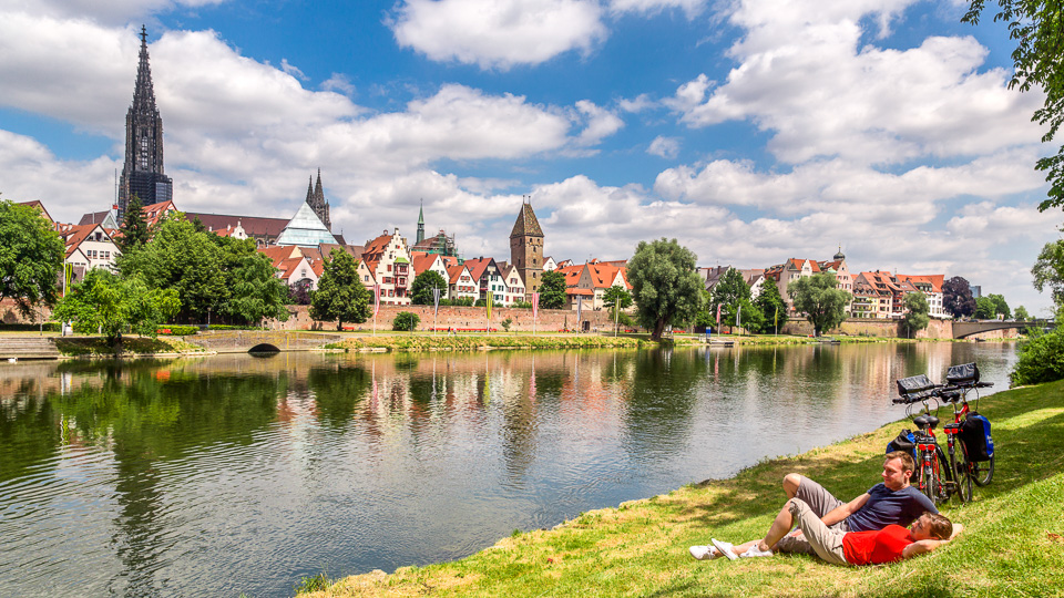 Radurlaub an der deutschen Donau
