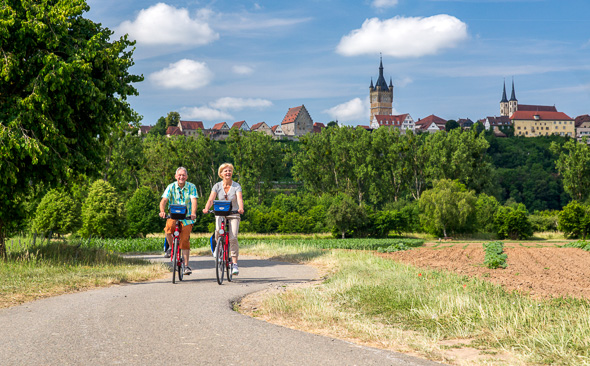 Radweg bei Bad Wimpfen